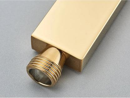 Brass Hand Held Shower Head Black Golden Handshower Head 100% Copper Head Faucet Accessory Single Function Shower Head