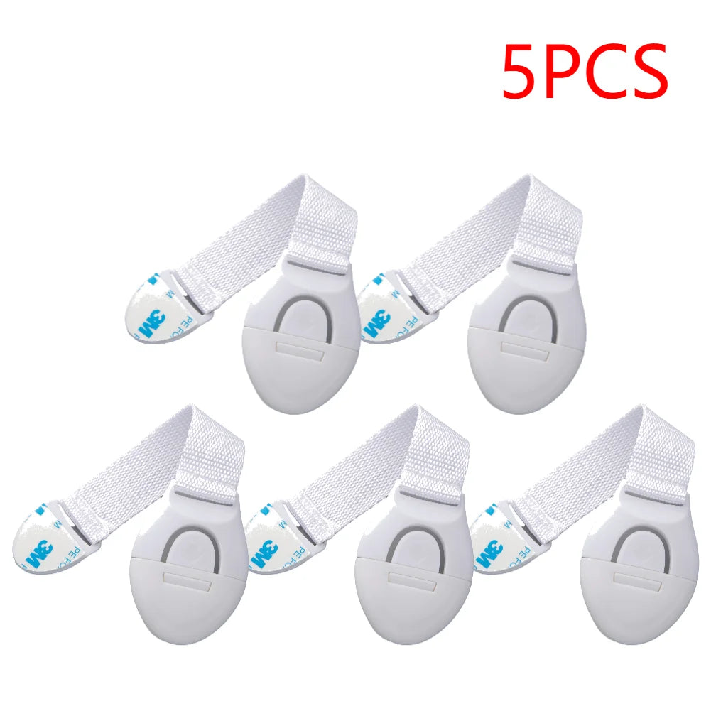 1-10pcs Child Safety Cabinet Lock Baby Security Protection Drawer Door Cabinet Lock Plastic Protection Kids Safety Door Lock