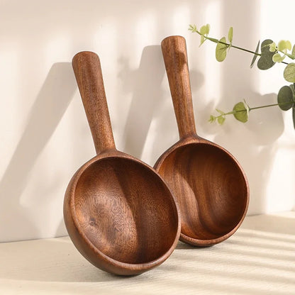 Kitchen Bar Utensils, Wooden Cutlery, Bowls, Spoons, Forks Set, Can be Used for Travel, Picnic,  Portable Eco-friendly, Chunky