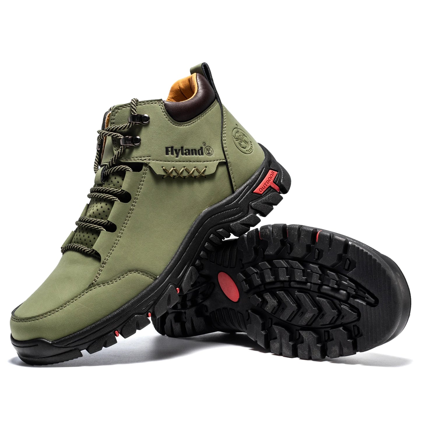 FLYLAND Fashionable  Ankle Boots Men Casual Sneakers Work Office Shoes