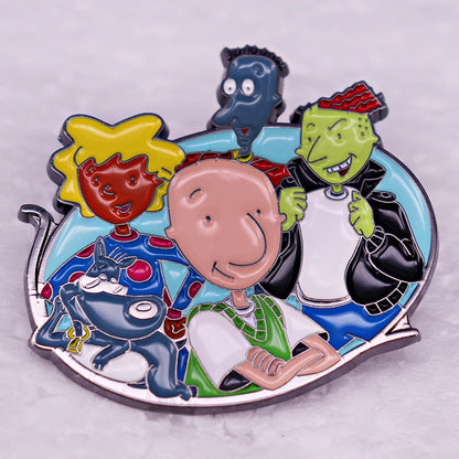 DOUGS Enamel Pin American animated television series characters brooches jewelry