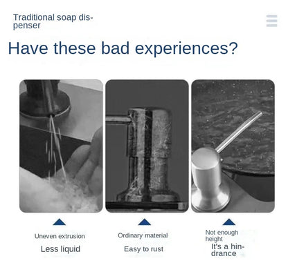 Kitchen sink soap dispenser soap dispenser extension tube detergent detergent presser Dish basin pressure extractor