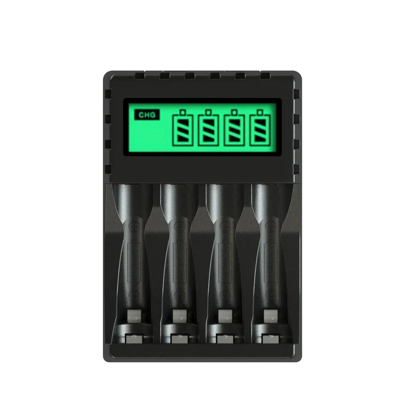 Battery Charger 4-slot Charger for Charging 1-4 Batteries Smart Charger with LCD for AA/AAA NiCd NiMh Rechargeable Batteries
