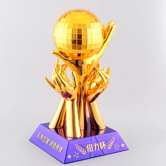 Maximum High Quality, Sports  Souvenirs with Colful Trophies,  Custom Logos  Text