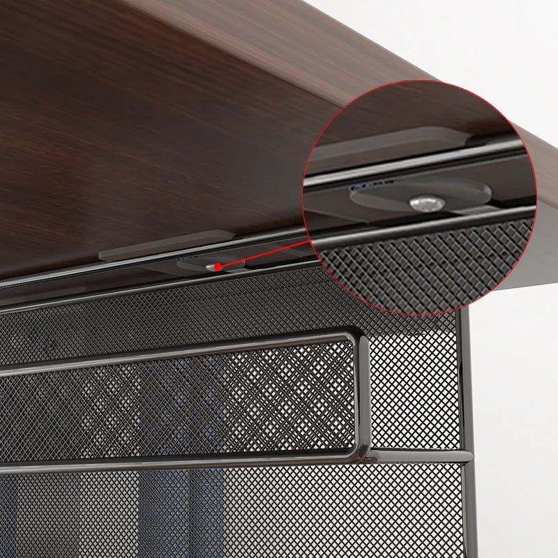 Iron Cable Manager Under The Desk Cable Management Rack No Hole Wire Organizing Box Plug Plug Board Storage Fixed Shelf