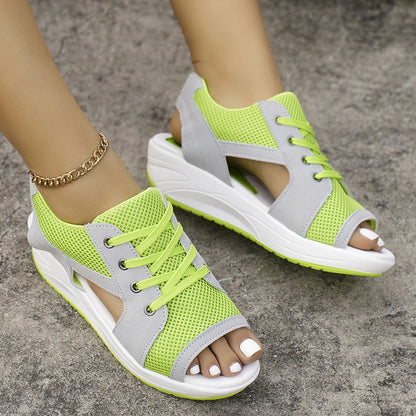 Women Sandals New Lady Platform Chunky Sandals Comfortable Women's Sandals Open Toe Casual Summer Sports Shoes Plus Size 43