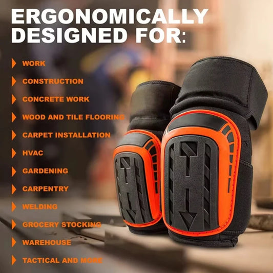 Professional Heavy Duty EVA Foam Padding Knee Pads with Comfortable Gel Cushion and Adjustable Straps for Working, Gardning
