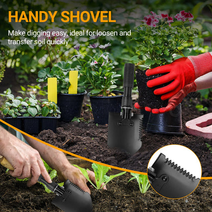 Metal Detector Accessories Includes Headphones for Metal Detecting Collapsible Shovel and Metal Detection Bag for Beach Planting