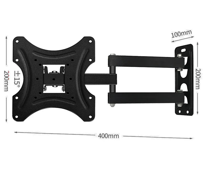 Universal Retractable TV Mounts Wall Mount Bracket LCD Monitor TV Stand Expansion Bracket Metal Flexible Arm Television Holder