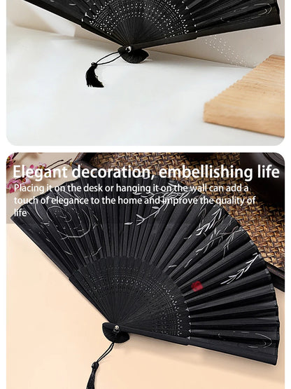 Folding Hand Fan, Retro Style Folding Fan, Birthday Gift, For Dance Performance, Decoration Props