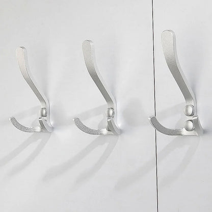 Wall Hook Towel Hanger Clothes Coat Hook Bedroom Robe Hook Livingroom Bathroom Kitchen Hanging Bag Key Hat Metal Hooks