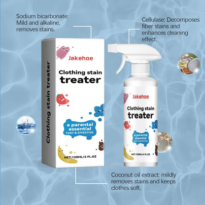 120ml Stain Remover Spray Powerful Odor Eliminator & Whitener for Stains Portable No Irritation or Residue Safe for Clothes Use