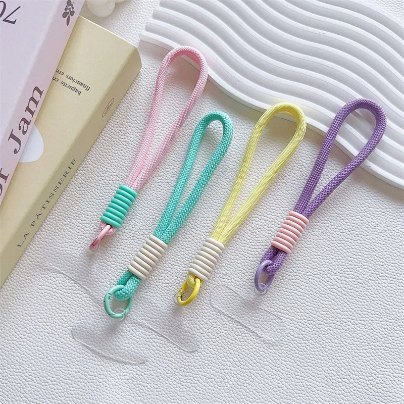 Mobile Phone Lanyard Strap Hanging Chain Ring Cord With Patch Wrist Strap For Cell Phone Case Rope Keychain