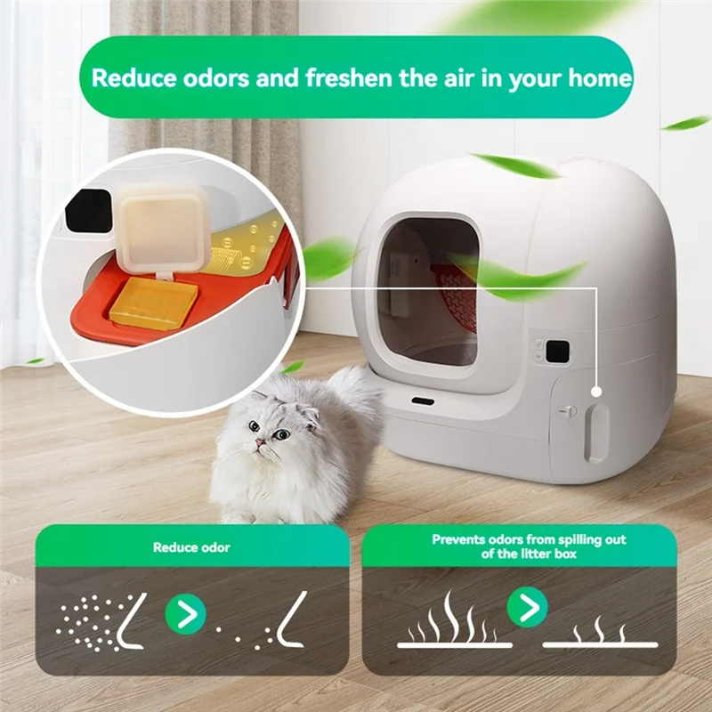 N50 Odor Eliminator Forpuramax Self-Cleaning Cat Litter Box Pet Toilet Odor Control Deodorant Cubes 3PCS