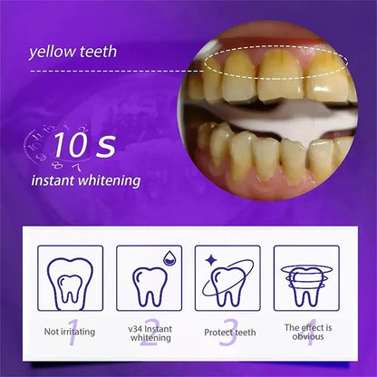 V34 Teeth Whitening Toothpaste 5D Teeth Whitening Stick Oral Hygiene Cleaning Teeth Whitening Tool Fresh Breath Teeth Care 2025