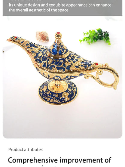 Aladdin Lamp Decorative Ornament Large European Retro Home Decoration Metal Decoration Crafts Holiday Gift