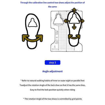 Bicycle Look Pedal Cleats Adjustment Bike Self-Locking Pedal Cleat Adjuster For Look Cycling Locking Shoes Cleat Adjustable Tool