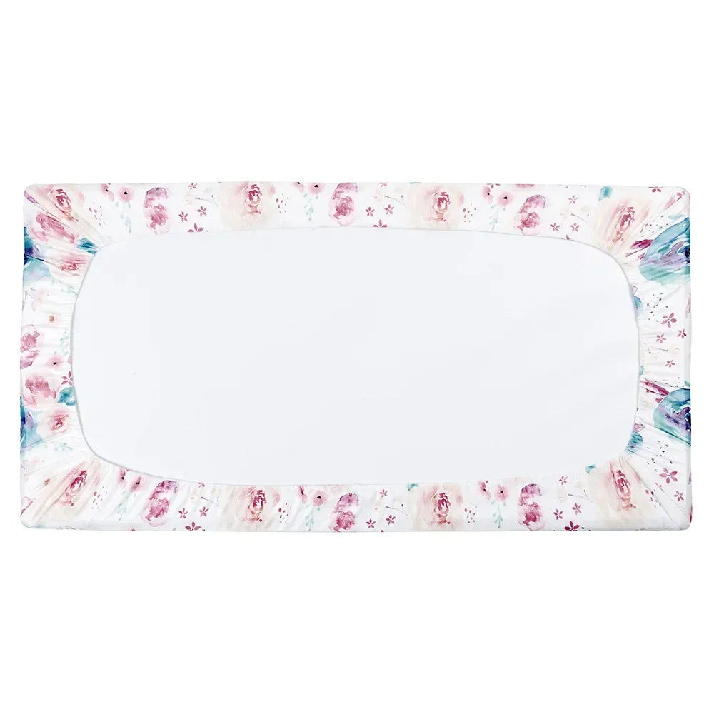 Newborn Change Table Covers Baby Diaper Changing Pad Cover Printing Design Breathable Soft Reusable Diaper Changing Mat Cover