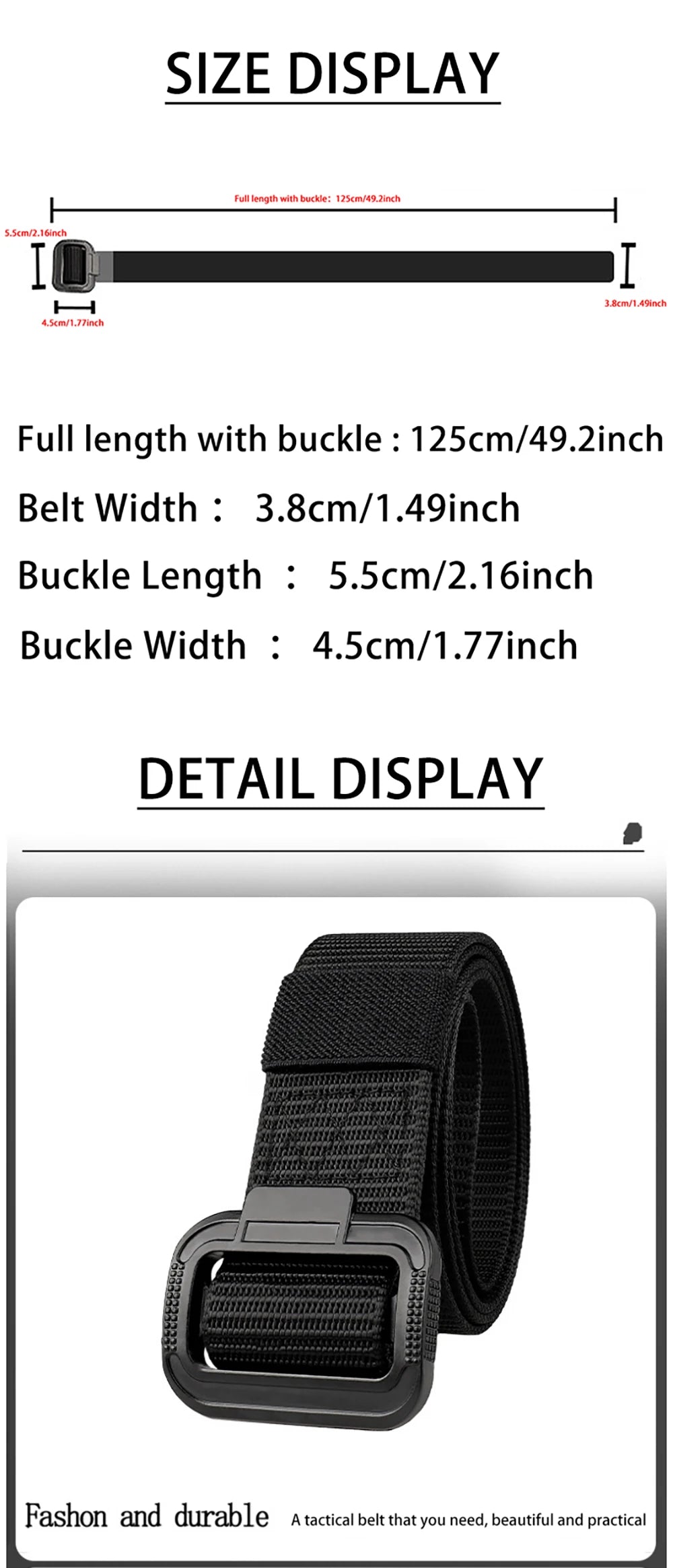Men's Belt Imitation Nylon Tactical Belt Casual Versatile Metal Buckle Belt Outdoor Sports Canvas Belt Paired With Jeans Belt