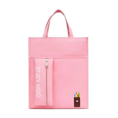 Shopping Bag Student Tutorial Bags Portable with Pencil Case Children Art Bag Large Capacity Travel Bag School Information Bag