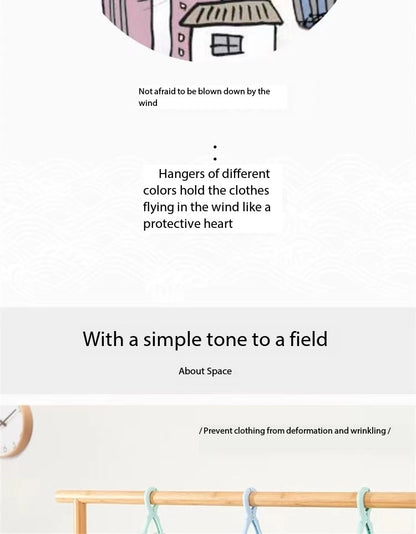 Super sized seller uses multifunctional windproof drying racks with thickened thickness (2pcs)