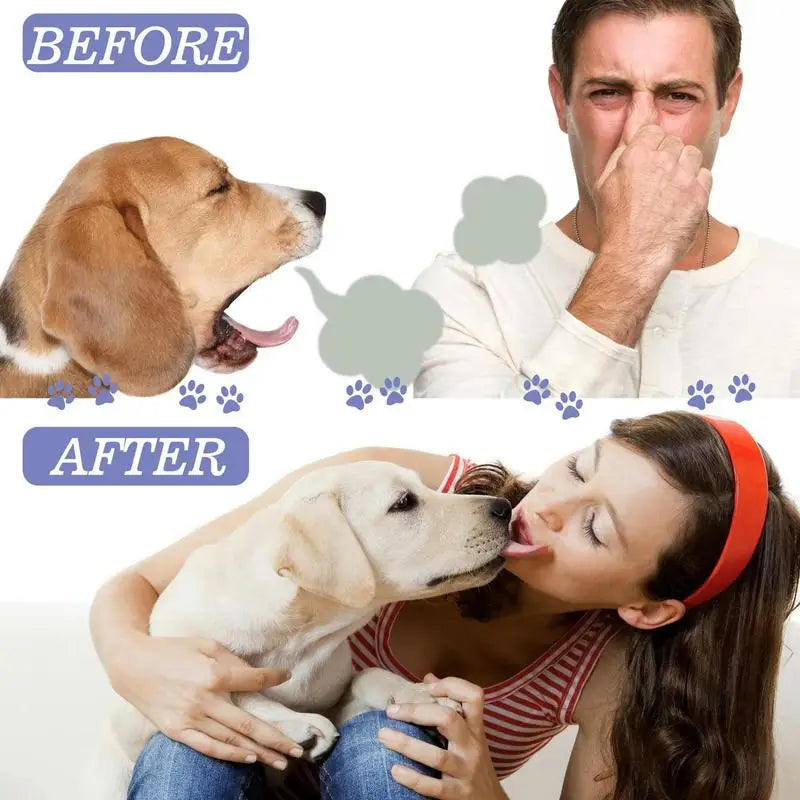 60ml Pet Oral Cleanse Spray Dogs Cats Mouth Fresh Teeth Clean Deodorant Prevent Calculus Remove Kitten Bad Breath Pet Supplies