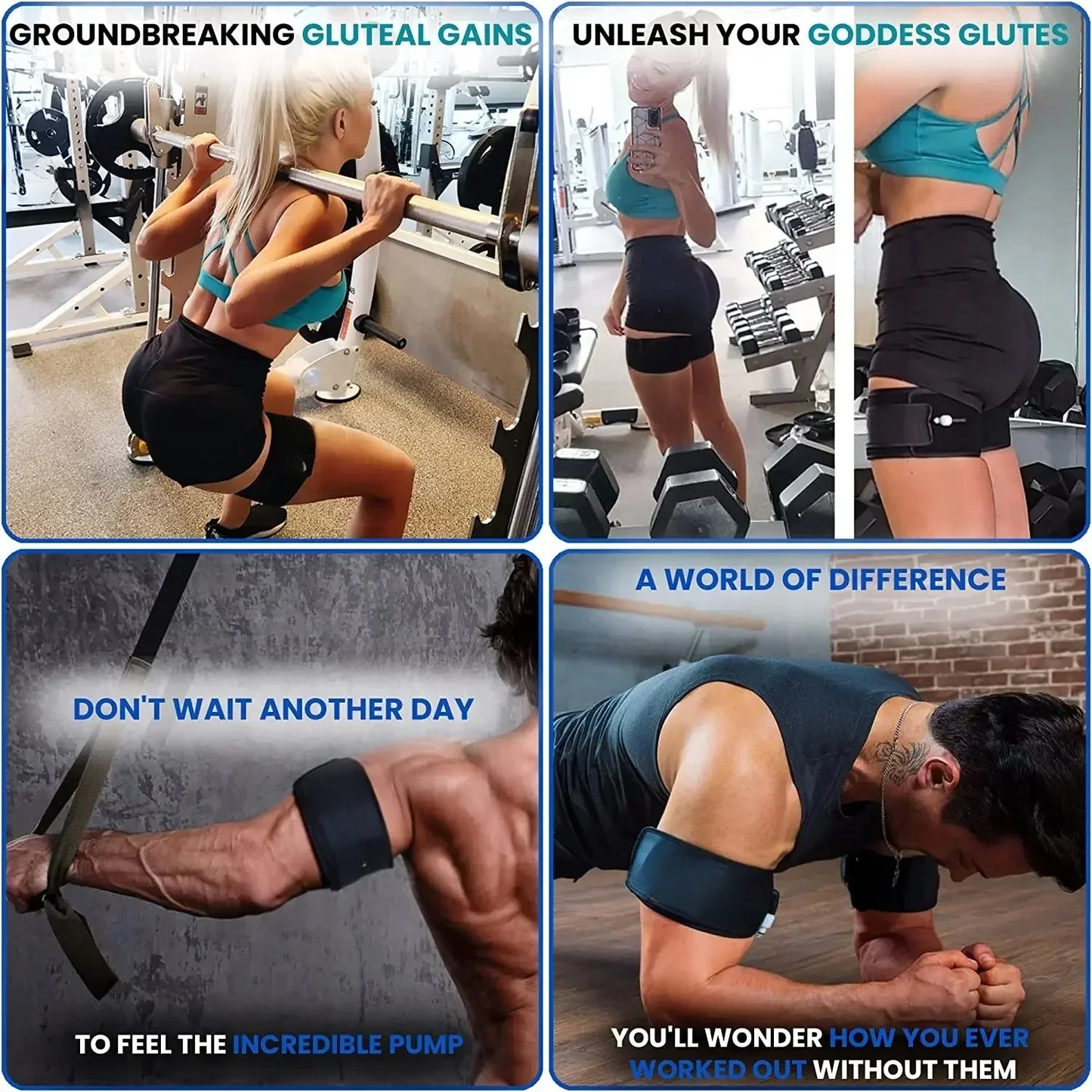 Bands Classic Blood Flow Restriction Occlusion Training Band for Arm and Leg Muscle Fitness BRF Band/Arm Bandage/leg Bandage