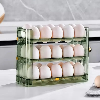 New Egg Storage Box Refrigerator Organizer Food Containers Egg Fresh-keeping Case Holder Tray Dispenser Kitchen Storage Boxes