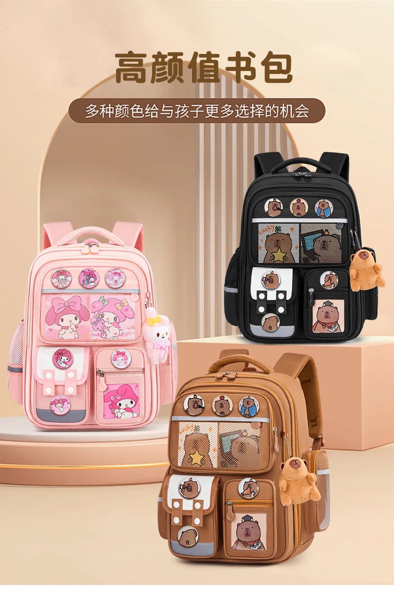 children School Bags For Boys Girls Kids backpack Primary orthopedic Backpack Waterproof Schoolbag big Book Bag mochila infantil