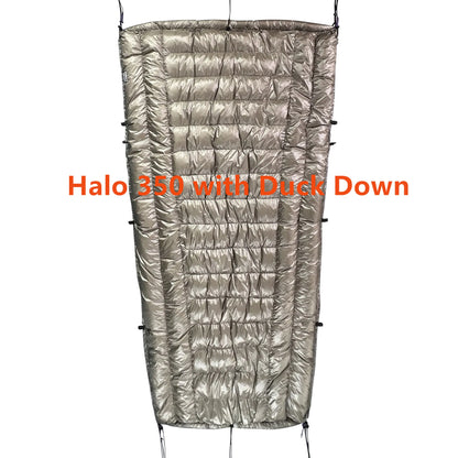 Jolmo Lander Hammock Down Under Quilt, Backpacking Down Quilts, Camping Down Sleeping Bag, 800fp, 3D Differential Cut, Halo350