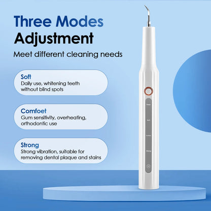 Ultrasonic Dental Calculus Remover With LED Light Teeth Plaque Scaler Tartar Stains Cleaner Electric Dental Whitening Oral Tools