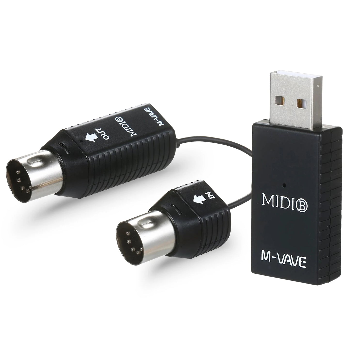 M-VAVE MS1 Mini Wireless Transmission System MIDI System MIDI Wireless Adapter Plug and Play Support Wins System Smart Phone