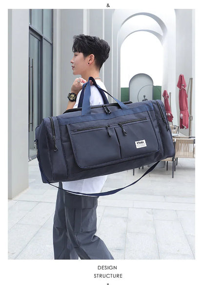 70CM 70L Nylon Luggage Travel Gym Outdoor Bag Large Travelling For Women Men Duffle Handbags Shoulder Weekend Sports Bag maletas