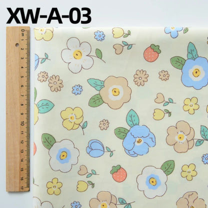Fabric cotton handmade diy bedding flowers garden flowers pure cotton printing fabric twill cotton fabric sewing