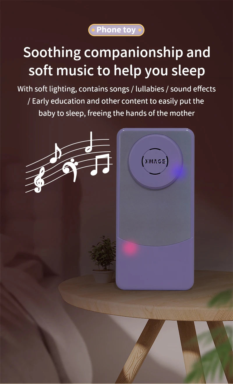 Baby Phone Toy Simulation Music Sound Telephone Toy Toddler Puzzle Early Education Toy Phone Mobile Phone Model Toy Gifts