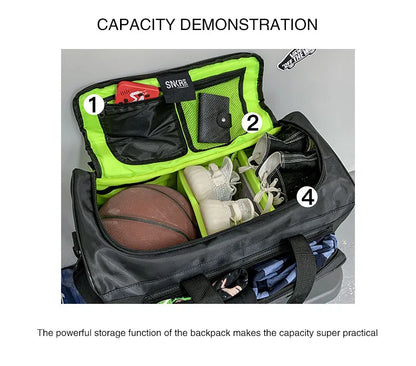Customized sports basketball bag large capacity travel bag printed personalized logo soccer storage bag