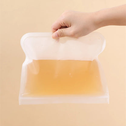 Reusable Food Storage Bag Stand Up Zip Shut Bag Leakproof Containers Fresh Vegetables Fruits Storage Bag Fresh Wrap Ziplock Bag