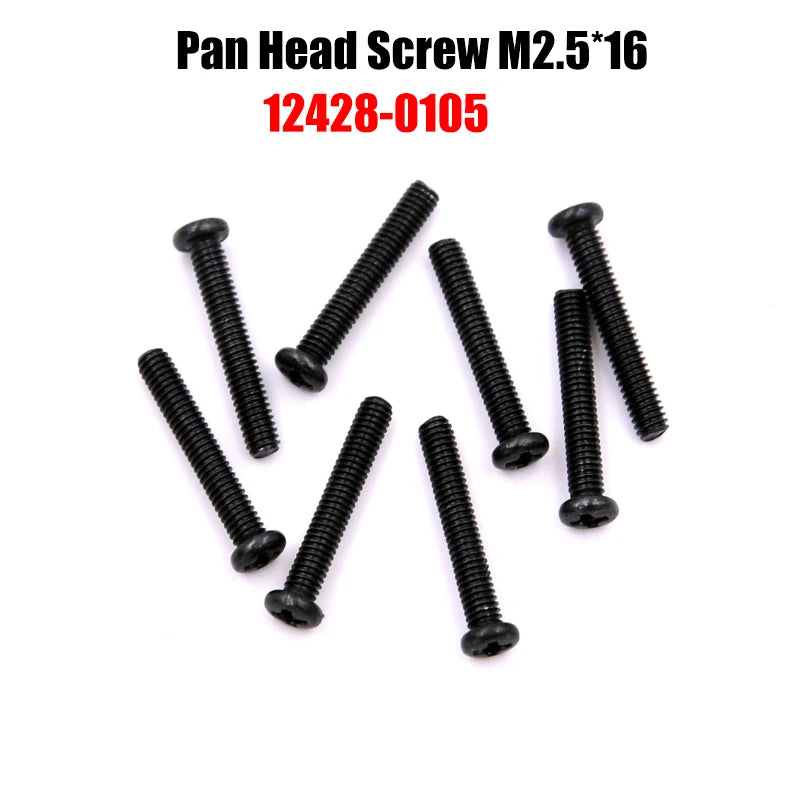 12428 Original Parts 0090-0129 Wltoys 12427 12423 RC Car Spare Part Bearing/Screw/Differential/Servo/Nut/Motor/USB Charger/Light