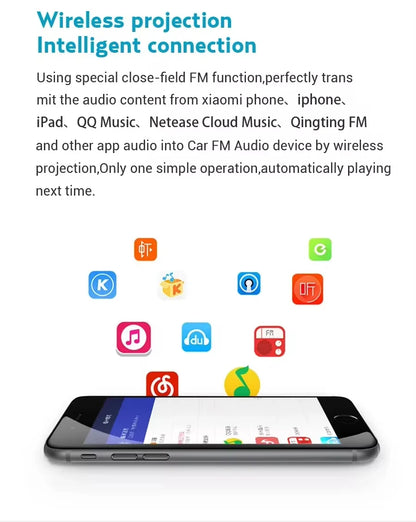 Original Xiaomi Roidmi 3S Mojietu Bluetooth 3.4A 5V Dual USB Car Charger MP3 Music Player FM Transmitters For iPhone And Android