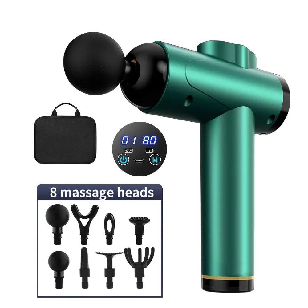 Portable Quiet Massage Gun  Ultra Small & Quiet Muscle Massage Gun USB Charging- for Home Gym Outdoors With one head