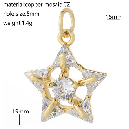 Cute Star Pendant Jewelry Production Supplies Bohemian Earrings Bracelet Necklace Keychain Accessories Resin Charm