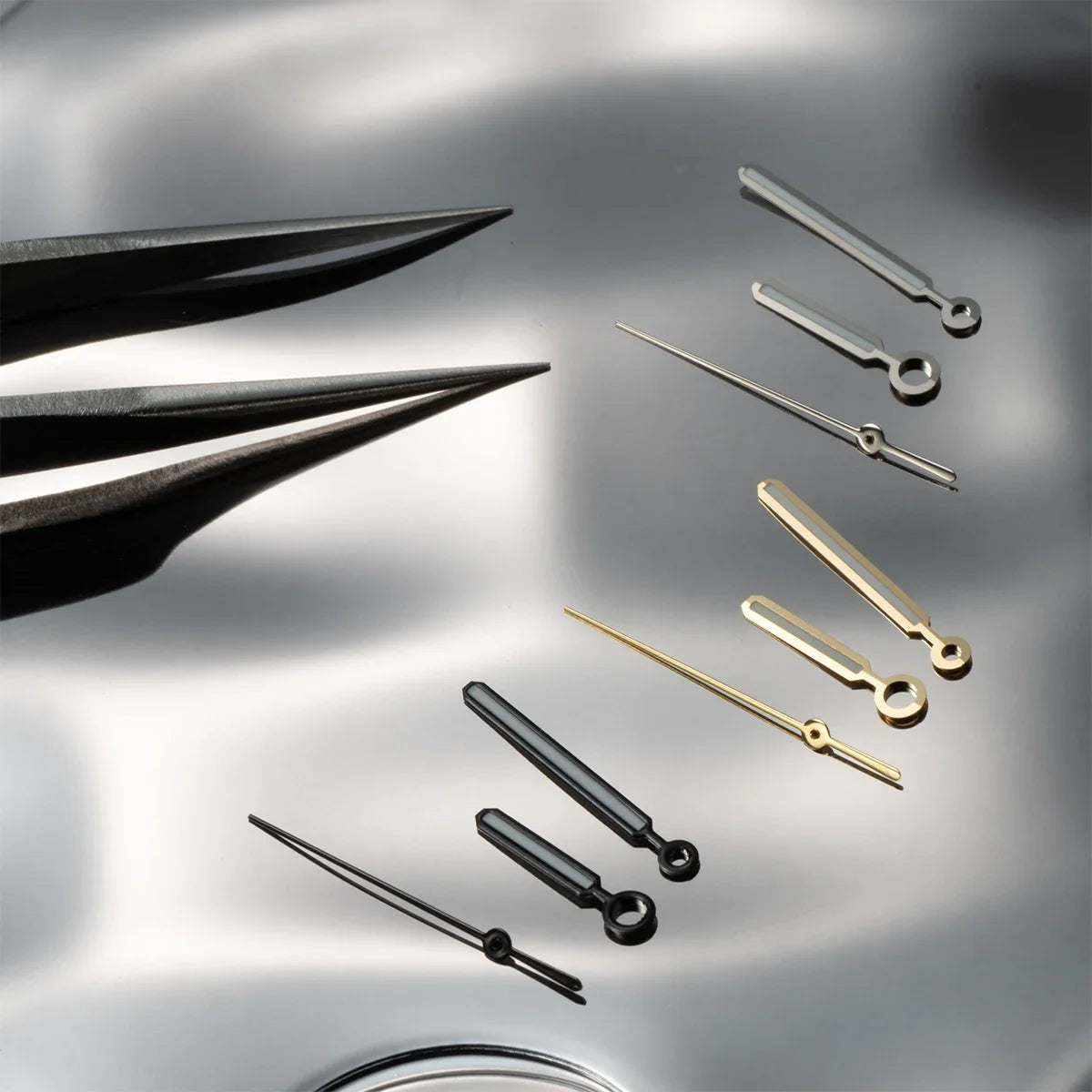 9.5*14*14.5mm NH35 Watch Hand Set for Seiko Nautilus NH35 Movement Watch Needle Hands Green Lume Silver Gold Accessories