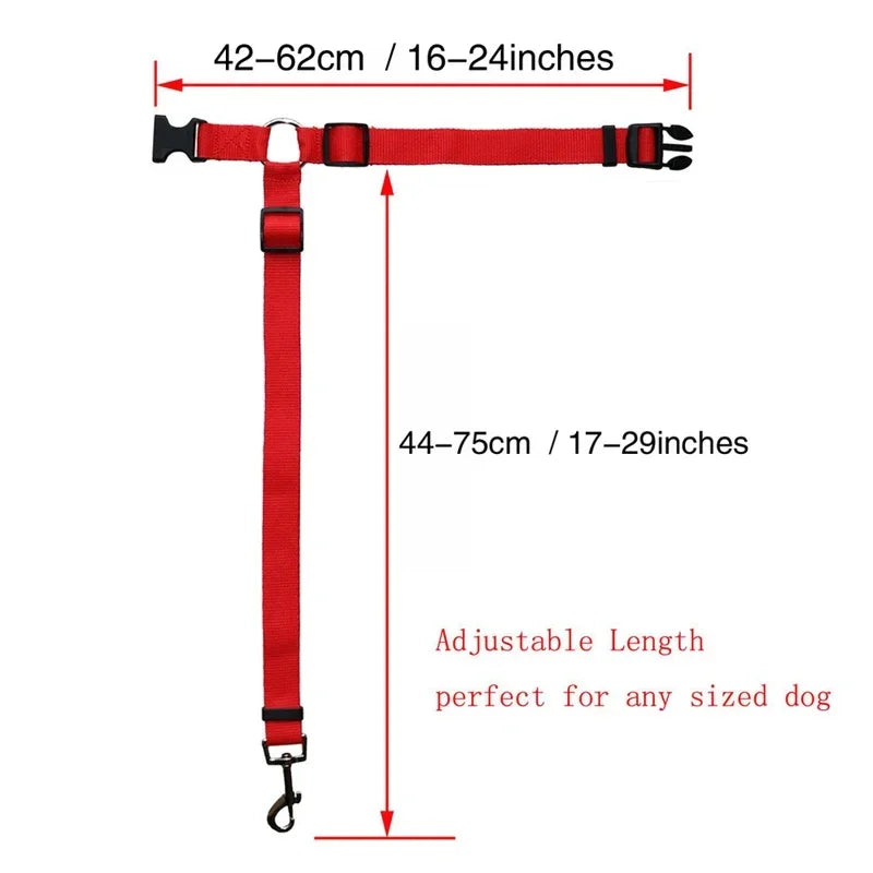 Universal Practical Dog Cat Pet Safety Adjustable Car seat Belt Harness Leash Travel Clip Strap Lead Pet Car Safety Belt