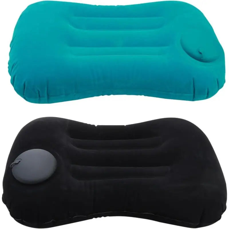 Camping Pillow Inflatable Travel Pillow 1pc Portable Neck Rest Press to Inflate Compact Air Pillow for Beach Office Home Travel