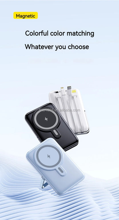 PD 20W Fast Charging 10000mAh Portable Phone Charger Power Station Power Bank Magnetic  Wireless Charger  Power bank