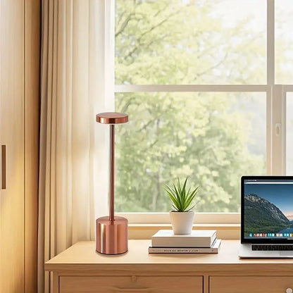 Office Decorative Lamp with Metal Brushed Texture USB Convenient Desk Lamp Suitable for Bedrooms Dining Rooms Living Rooms