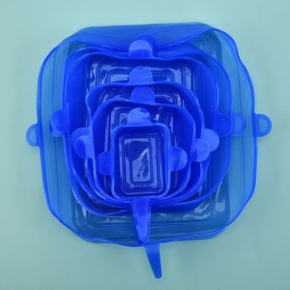 Silicone Food Preservation Cover Stretch Lids Keeping Fresh Seal Bowl Microwave Lids Reusable Plastic Wrap Kitchen Accessories