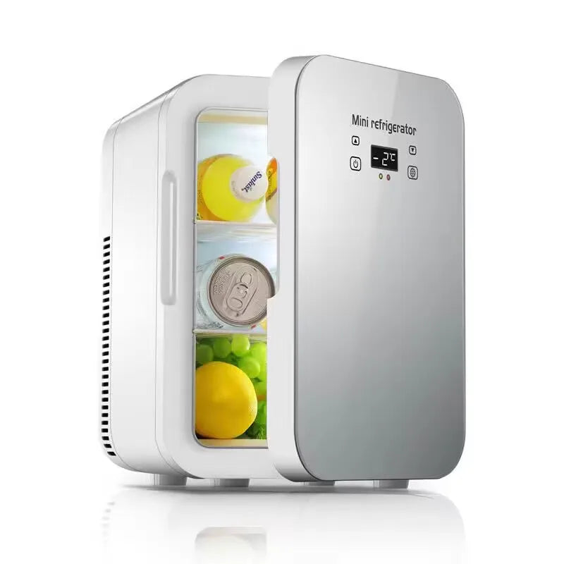 12V/220V Dual-Power Car Fridge Freezer, 12L Compact Refrigerator for Home/Office/Truck, Fast Cooling, Energy-Efficient