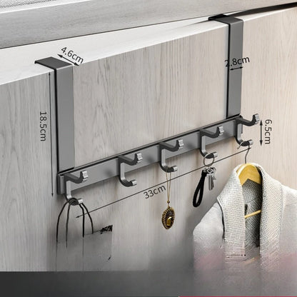 Door Rear Hook Without Hole Drilling Can Be Detached Door Back Coat Rack Bedroom Door Bag Clothes Storage Storage Clothes Hook