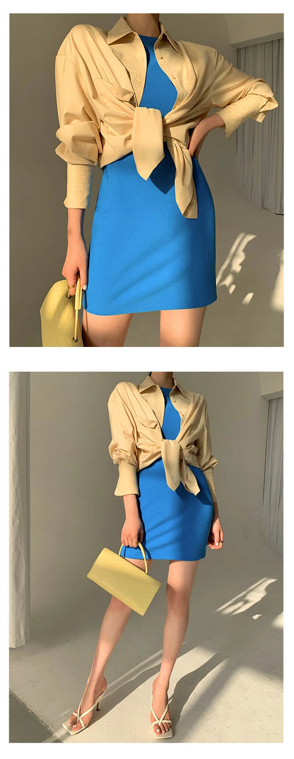 Jielur Summer Women New Spaghetti Strap Elegant Party Mini Dress Female Fashion Sexy Ladies Sleeveless Clothes